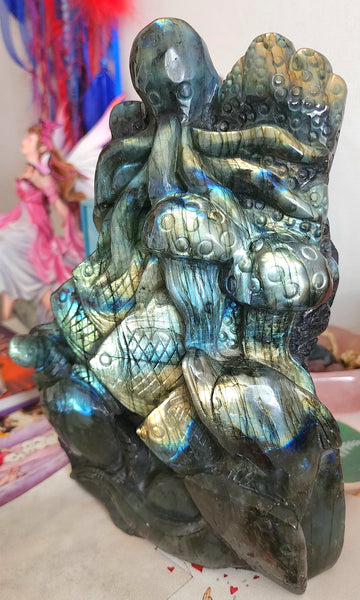Under The Sea Labradorite Carving