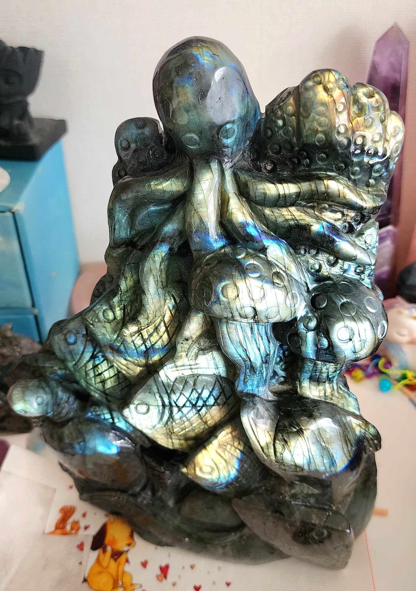 Under The Sea Labradorite Carving