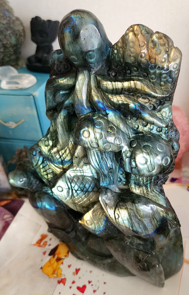 Under The Sea Labradorite Carving