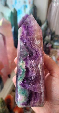 Rainbow Fluorite Tower