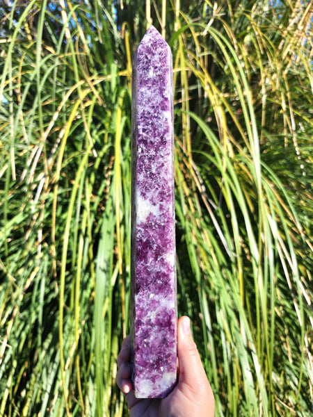 Sparkling Lepidolite Tower