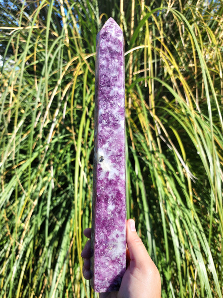 Sparkling Lepidolite Tower