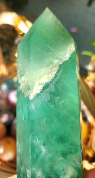 Stunning Deep Green Fluorite Tower