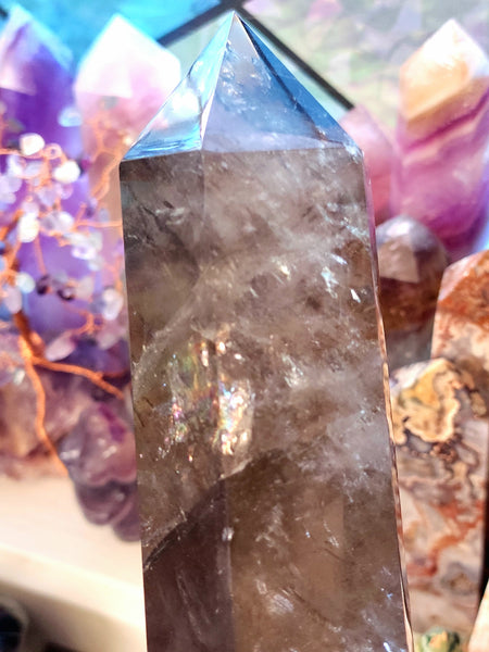 Large Smokey Quartz Tower