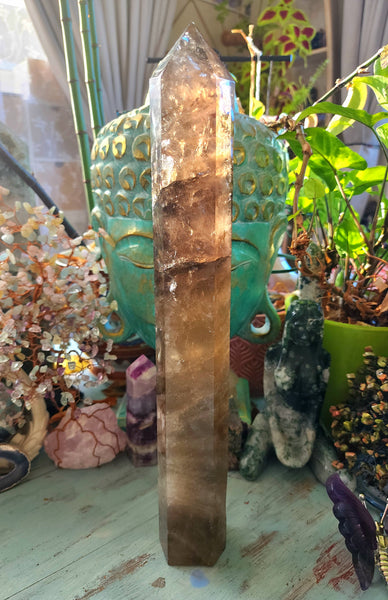 Large Smokey Quartz Tower