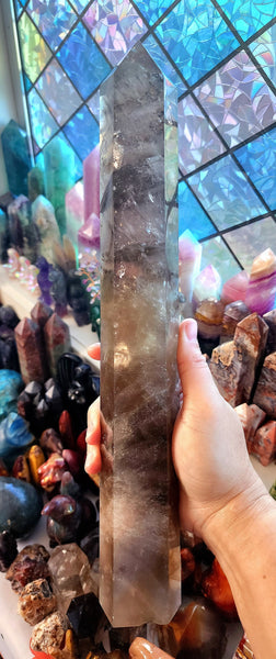 Large Smokey Quartz Tower