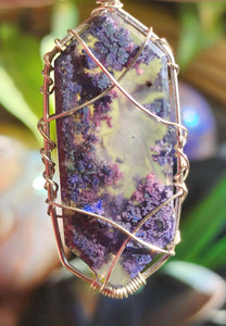 Purple Moss Agate Pendant