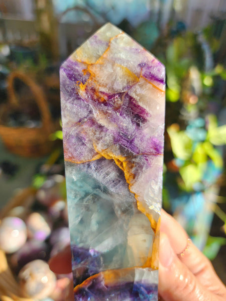 Rainbow Fluorite Tower
