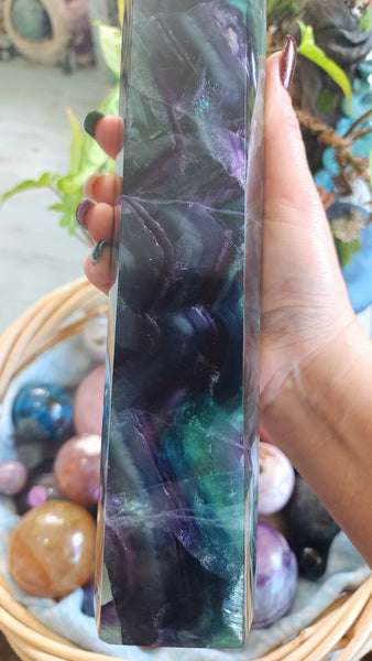 Huge Rainbow Fluorite Tower