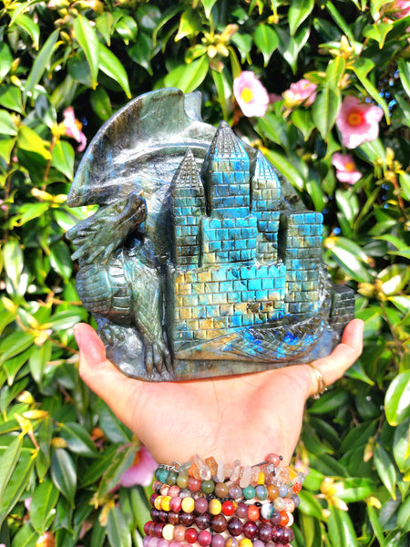 Huge Labradorite Dragon