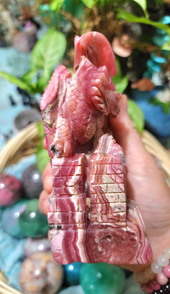 Rhodochrosite Dragon Castle