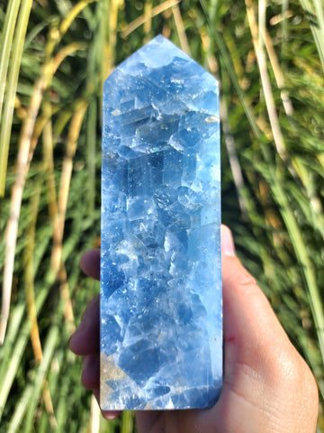 Blue Calcite Tower