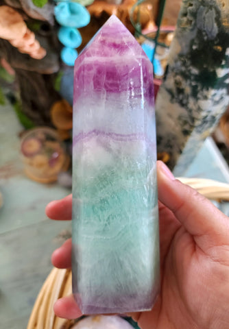 Watermelon Fluorite Tower