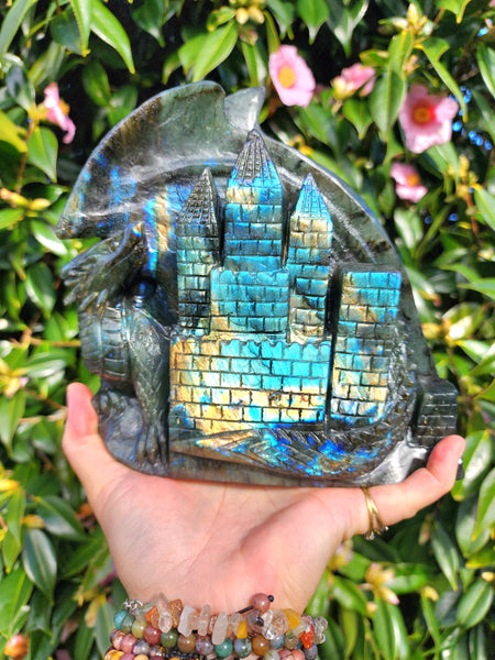 Huge Labradorite Dragon