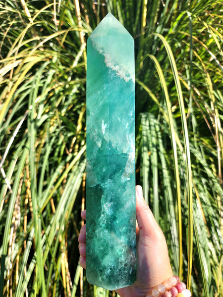 Stunning Deep Green Fluorite Tower
