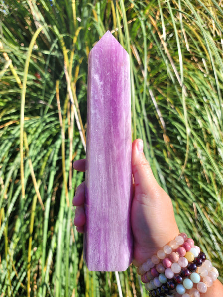 Silky Purple Fluorite Tower