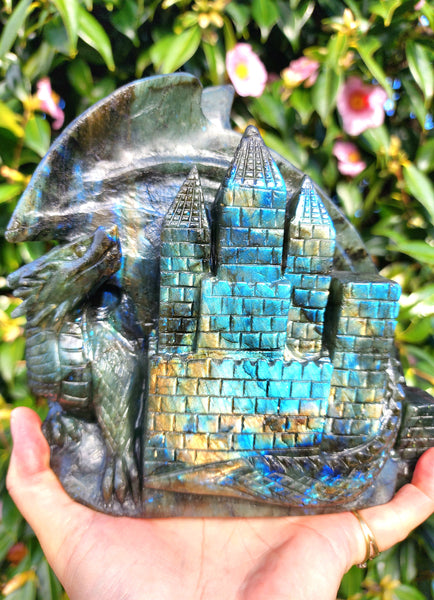 Huge Labradorite Dragon