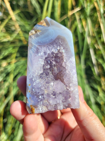 Druzy Amethyst Agate Mix Tower