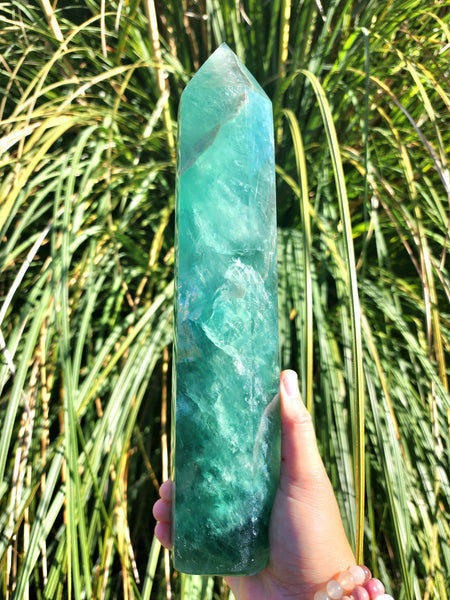 Stunning Deep Green Fluorite Tower