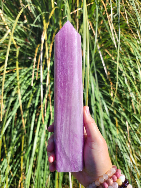 Silky Purple Fluorite Tower