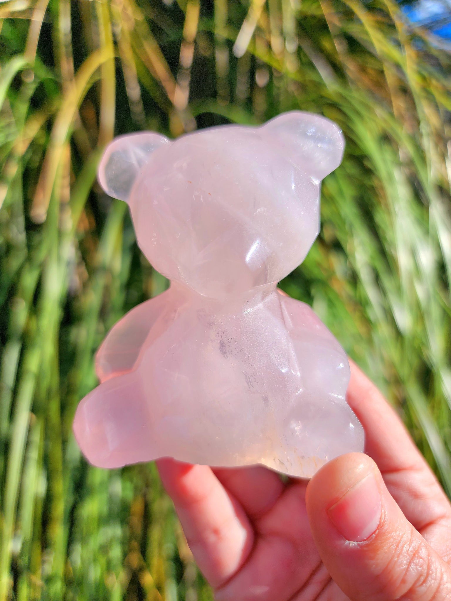 Rose Quartz Teddy Bear