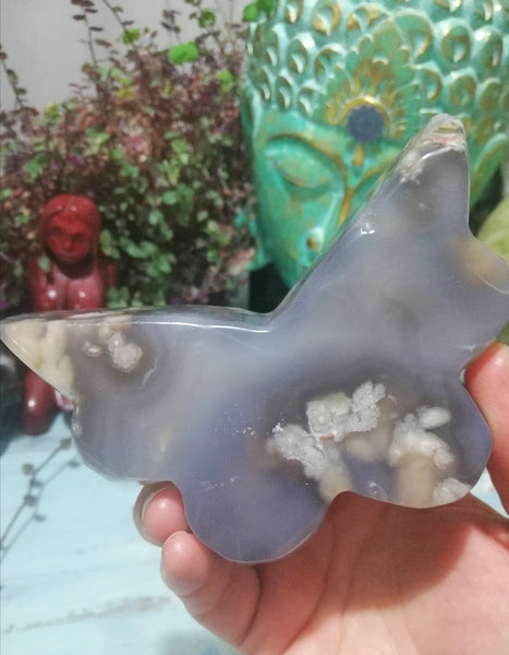 🌸🦋 Cherry Blossom Agate Butterfly Bowl