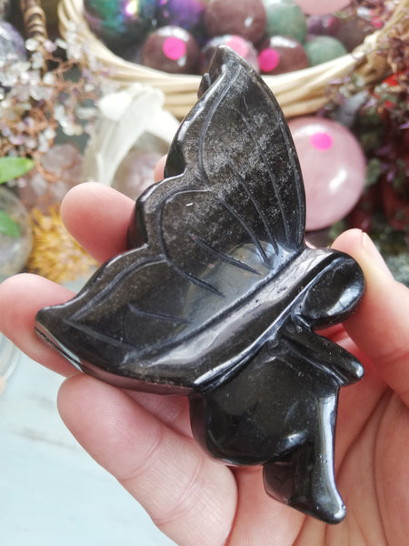 Silver Sheen Obsidian Fairy 2