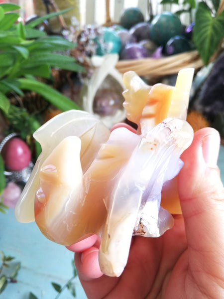 Druzy Agate Dragon