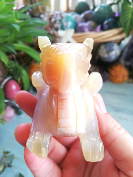 Druzy Agate Dragon