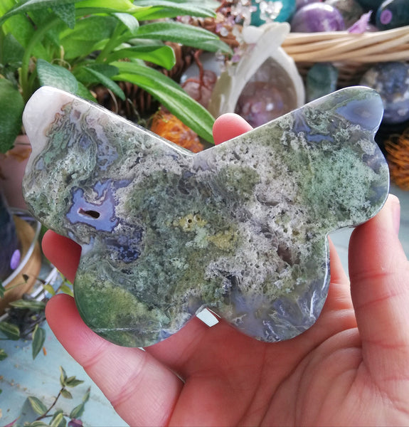 Moss Agate Butterfly Bowl 2